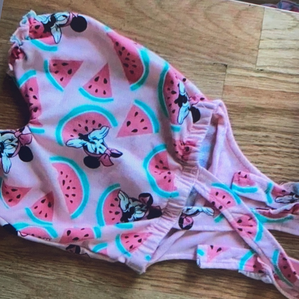 Mouse watermelon print onesz bottom